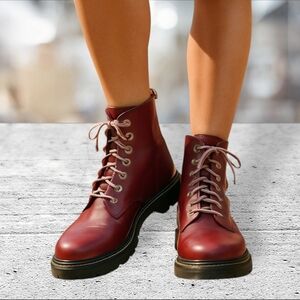 Dr Martens Cherry Red Luana Size 9